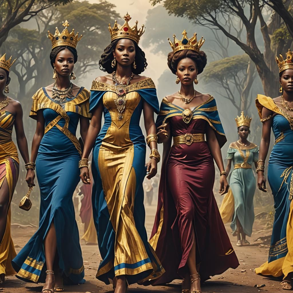 Royal African Women in Mystic Scene