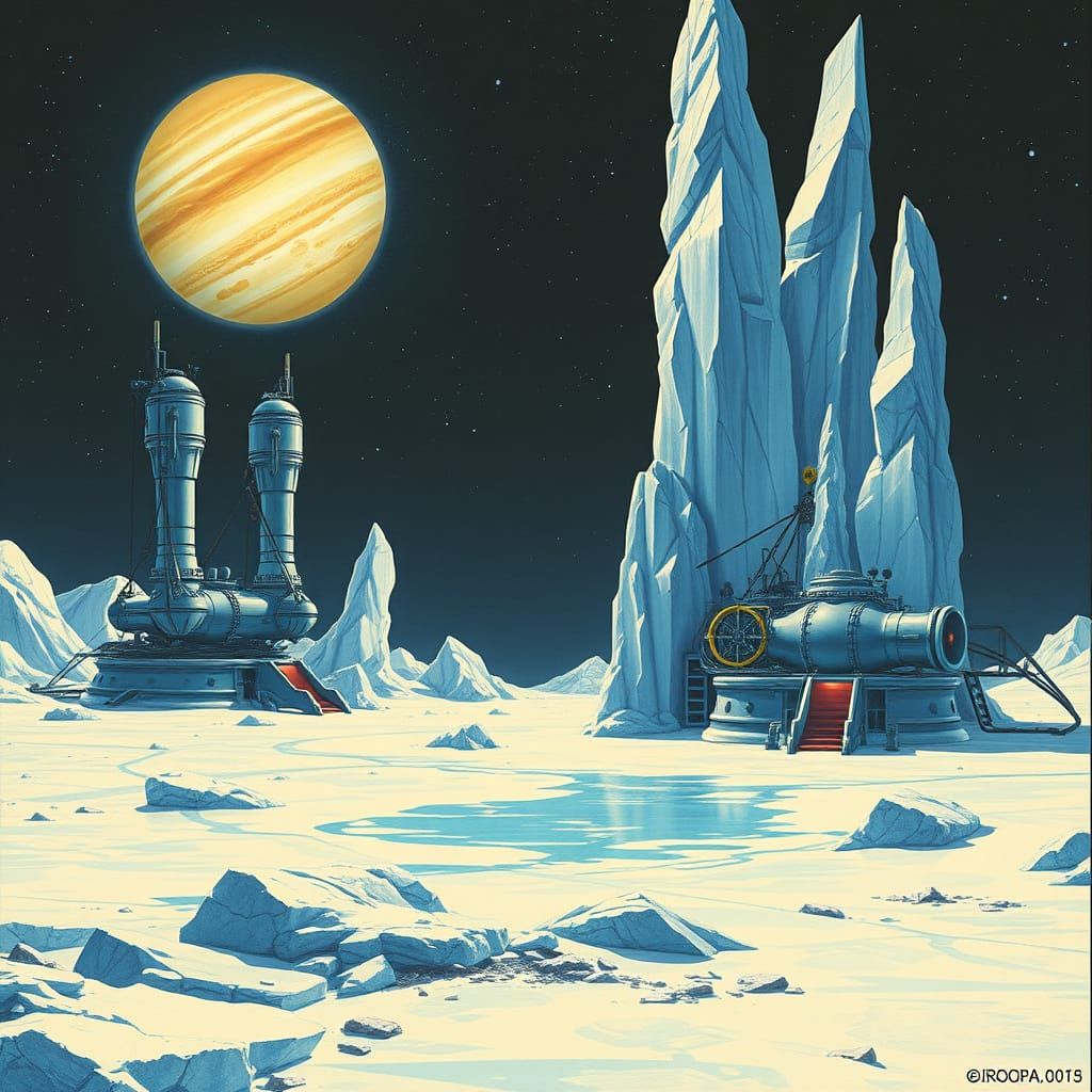 Europa's Frozen Industrial Oasis