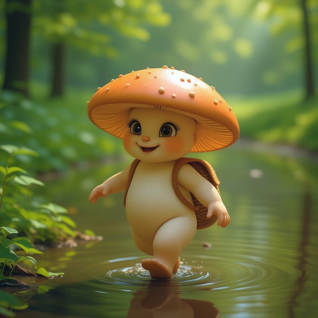 Determined Mushroom Scales Fig Tree in Faerie Forest