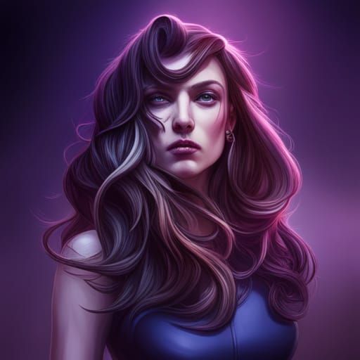 Hyperrealistic Lilith in Splash Art Style