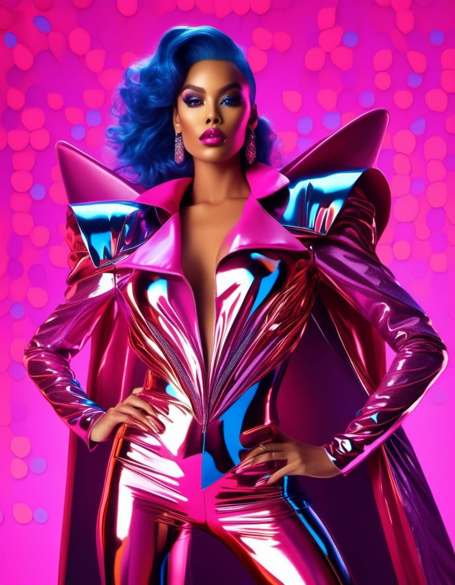 Thor as Drag Queen in Hyper-Realistic Digital Art