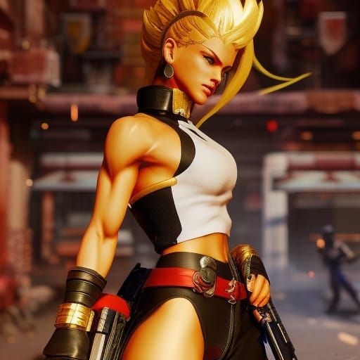 Brigitte Nielsen as Streets of Rage Character