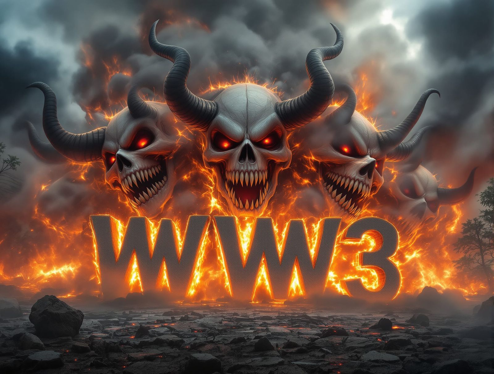 Colossal White House Erupts in Fiery Cataclysm