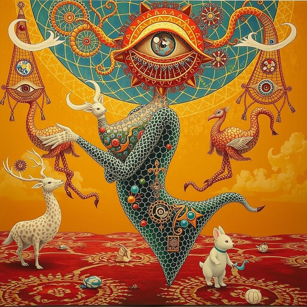 Eccentric Geometric Hyperrealist Art