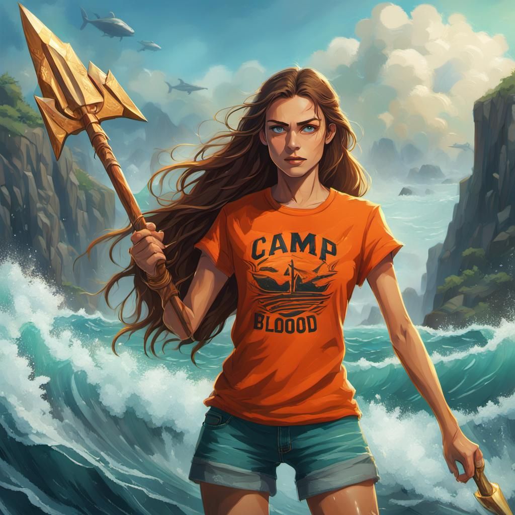 Teenage Daughter of Poseidon Controls the Ocean