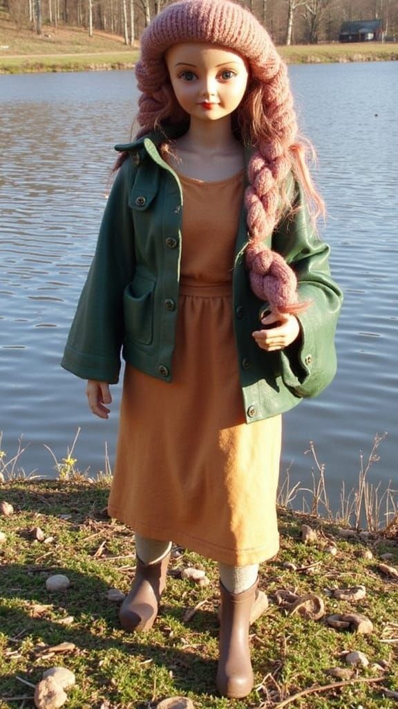 Surreal Doll in Ethereal Glow - Figurine with a Soul - Cyber...