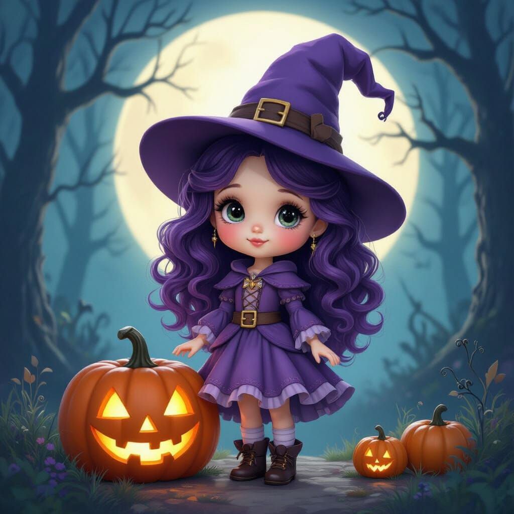 Precious Moments Lilith in Enchanted Forest