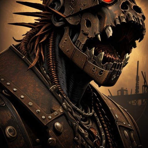 Steampunk Horror Pirate Animatronic