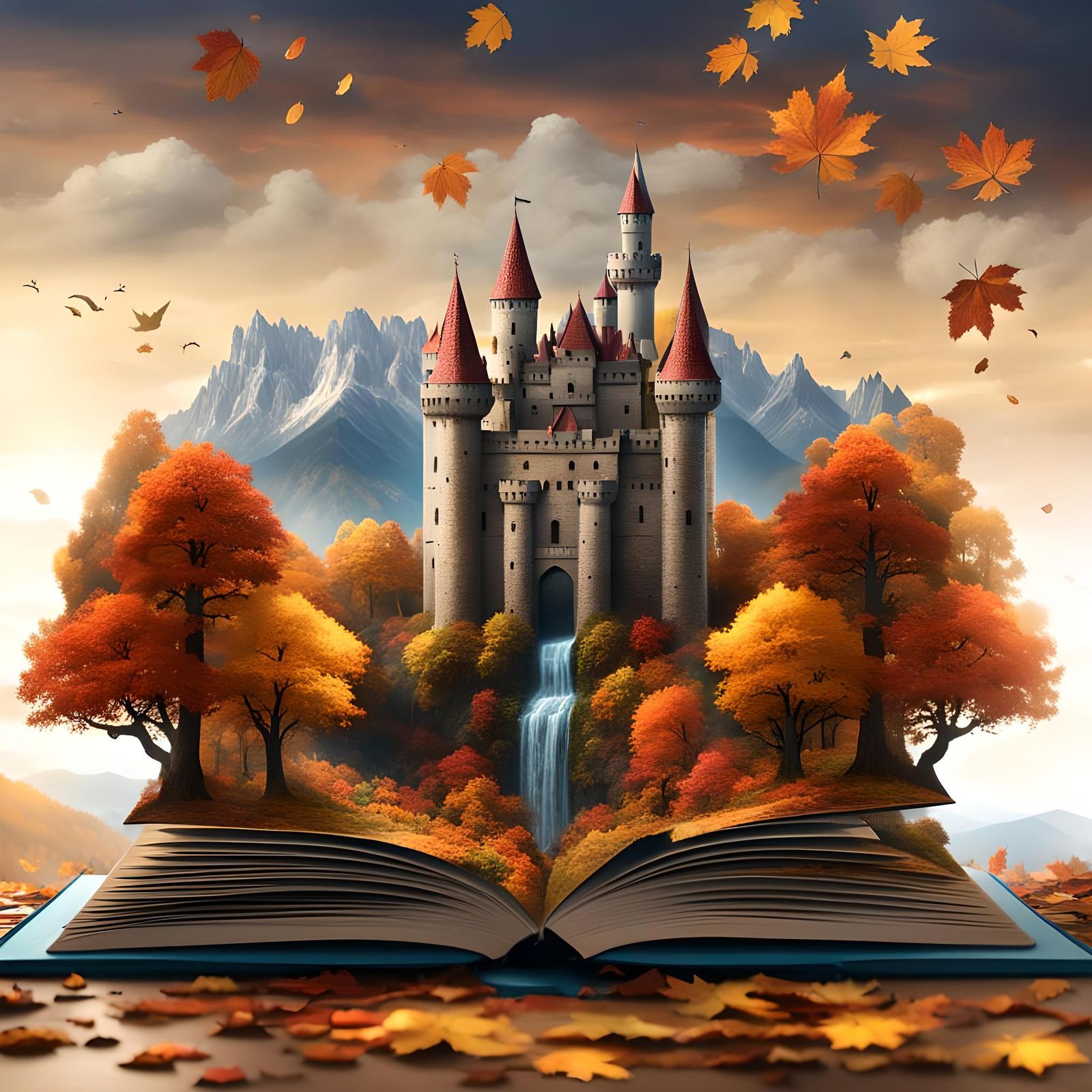 Autumn fairy tale pops up... presenting a dream castle