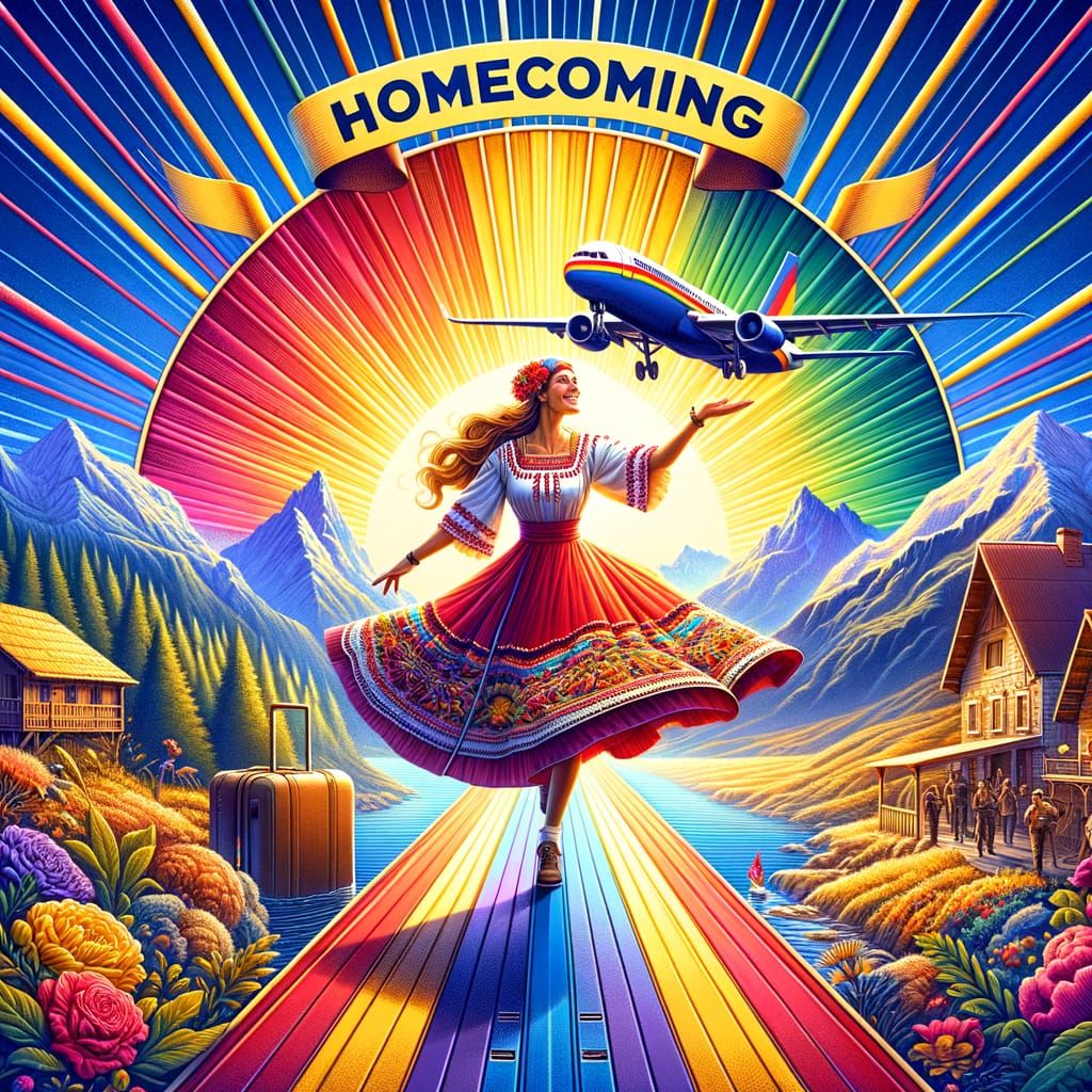 Homecoming Card: Cathy's Adventures in Romania, Spain, and R...