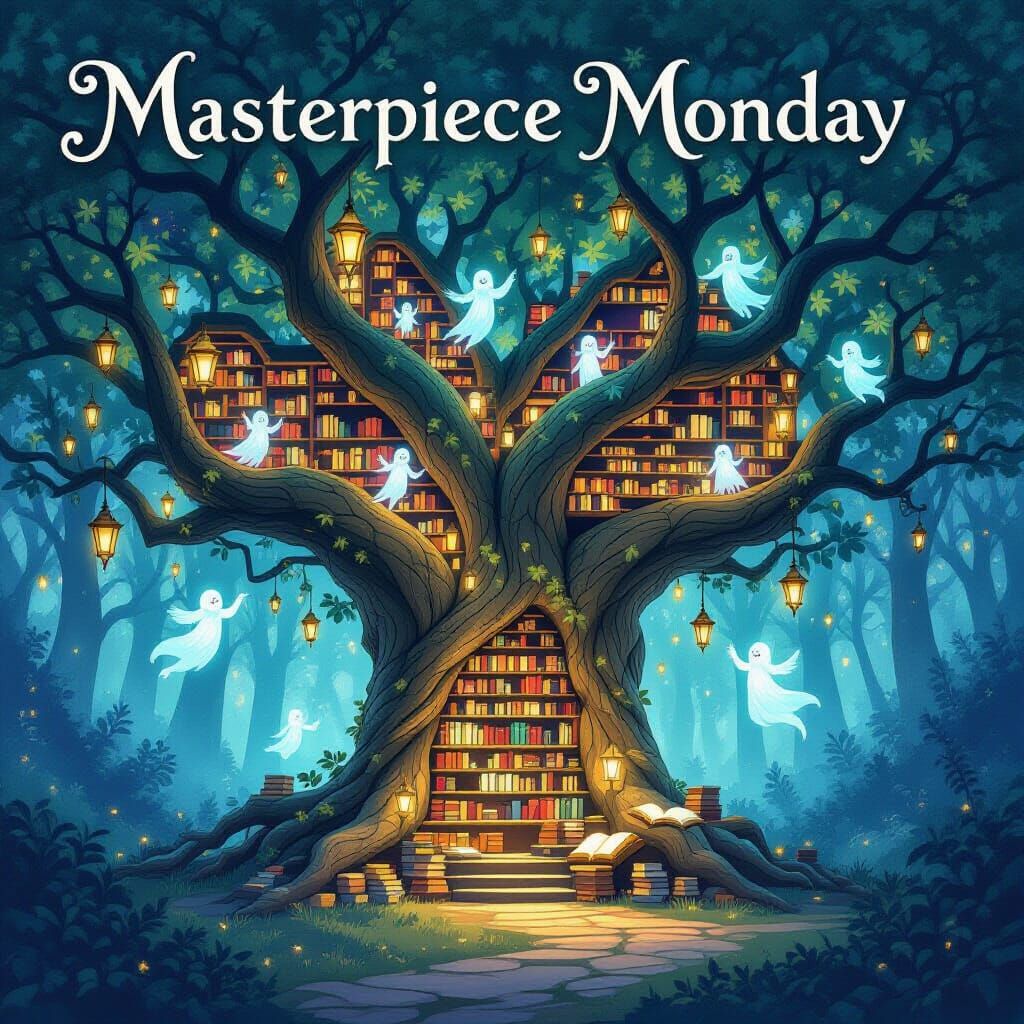 Sentient Tree Library in Enchanted Forest