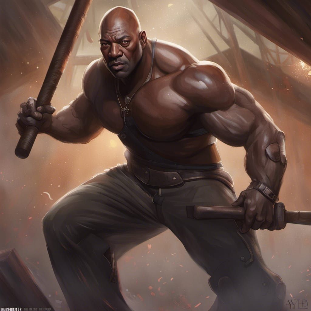 John Henry Hammering, Digital Concept Art