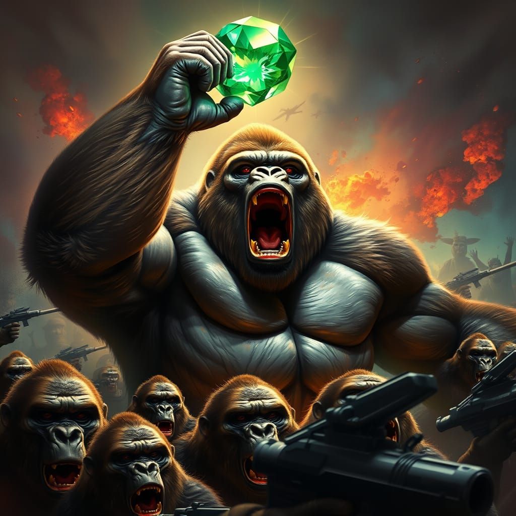 Gorilla Leads Primate Army Against Military in Vibrant, Spla...