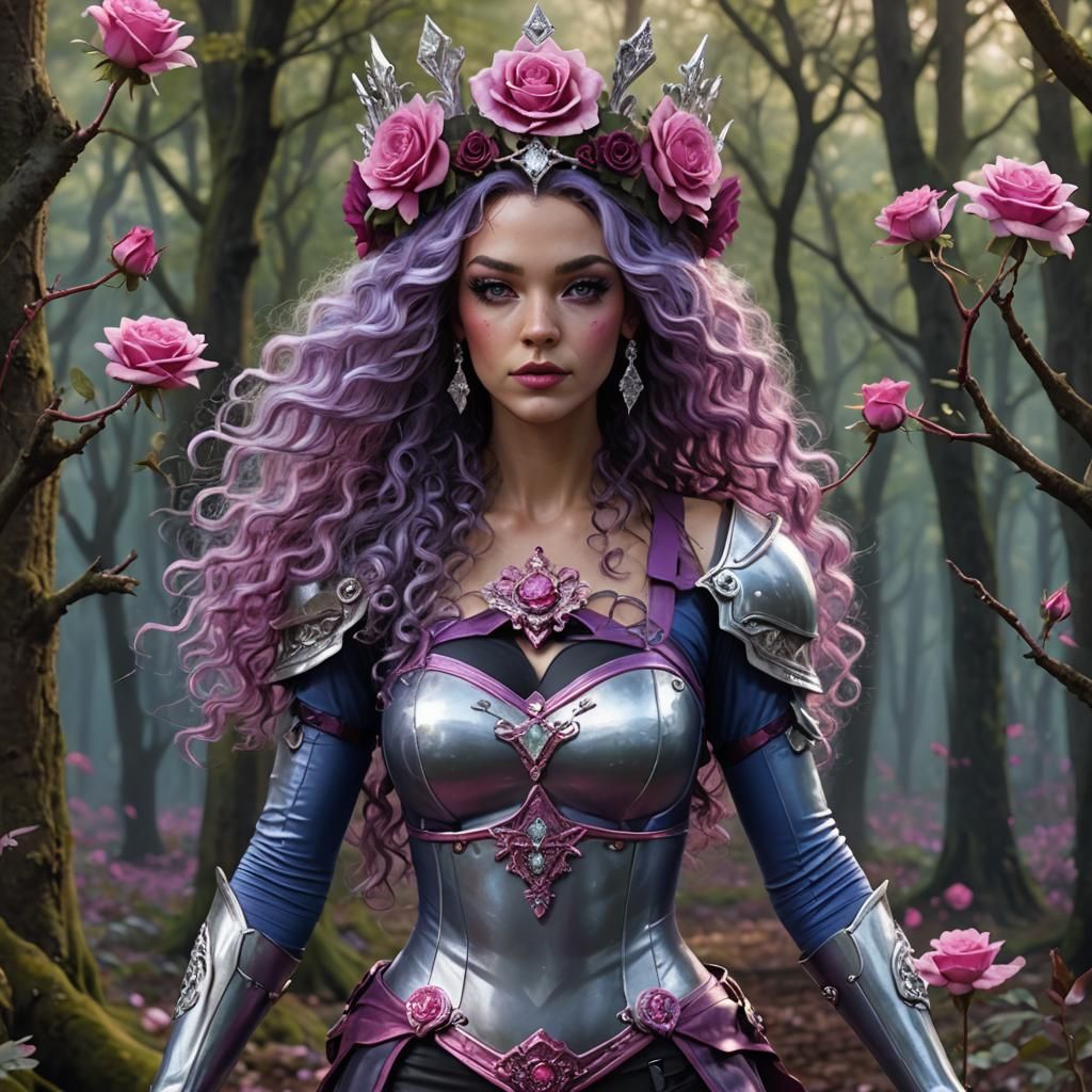 Fantasy Maiden Portrait in Magical Woods