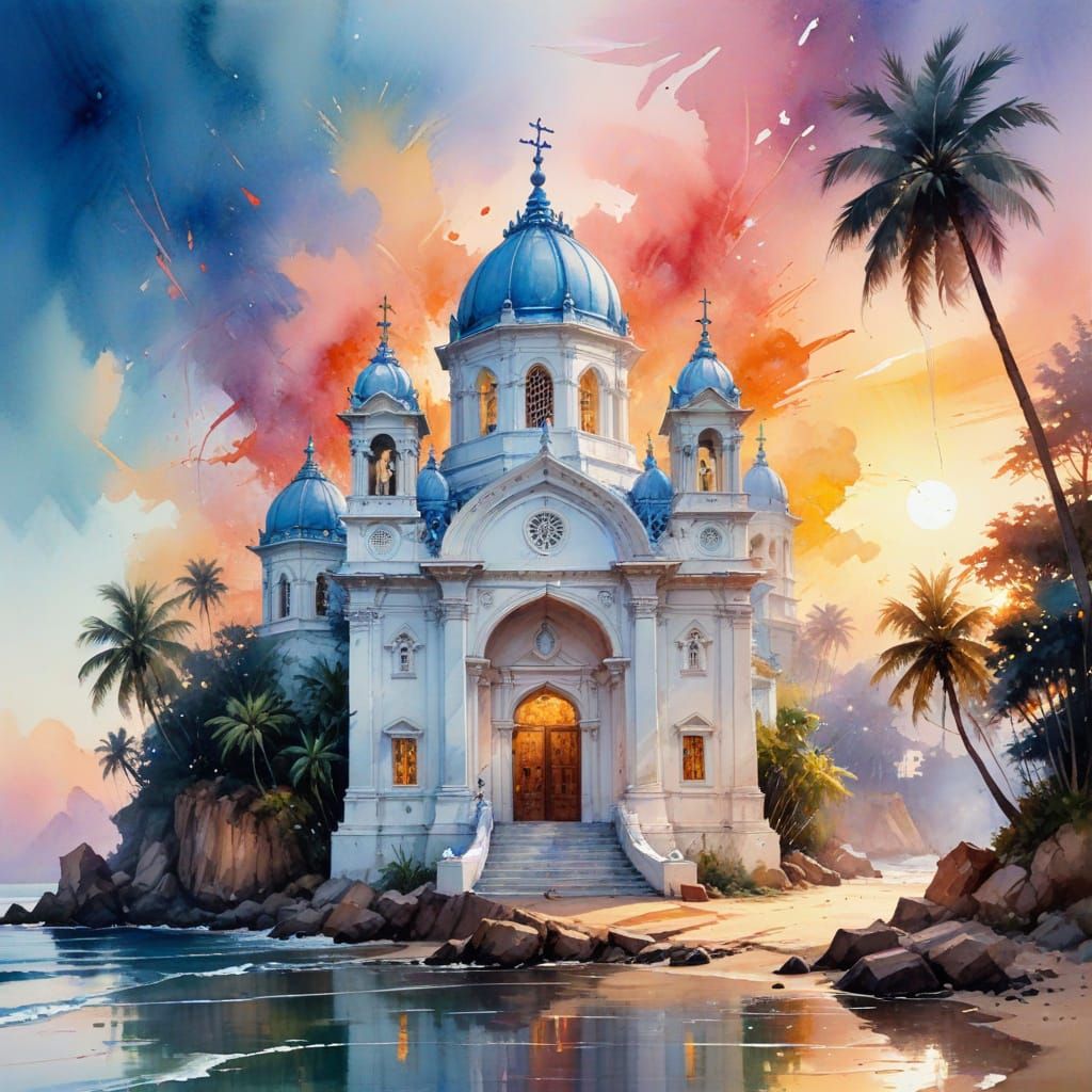 Surreal Goa Landscape at Golden Hour