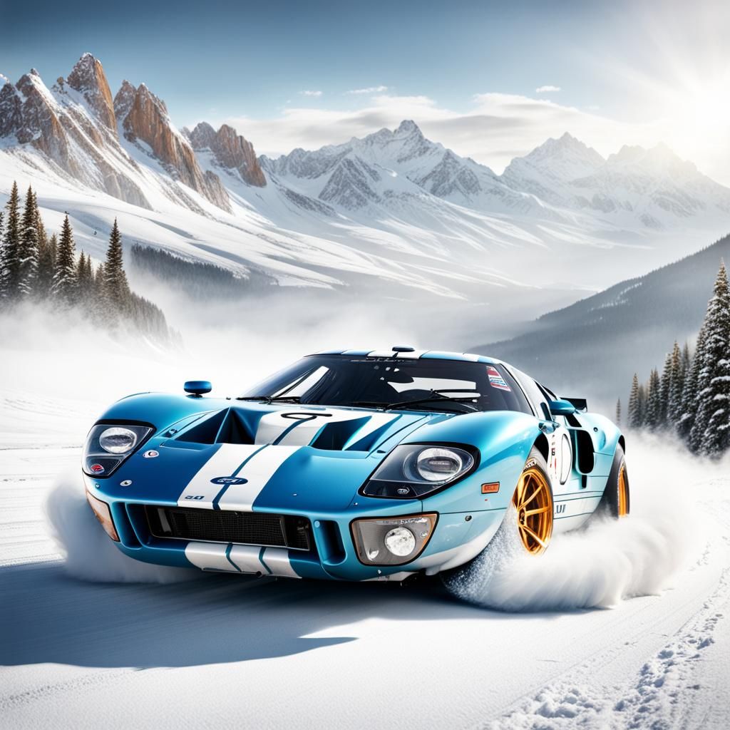 Ford GT40 rally car