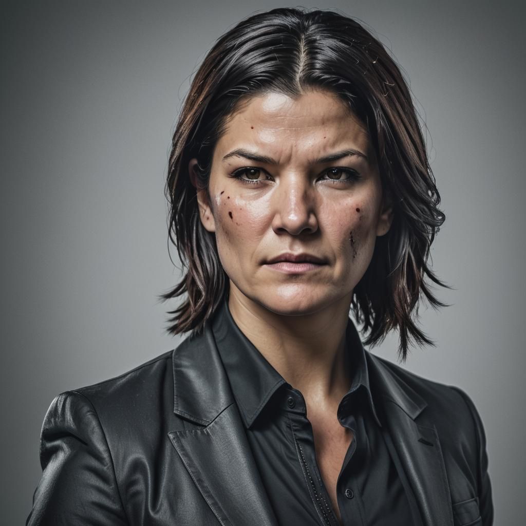 Gina Carano as Female John Wick: Sharp Focus Portrait