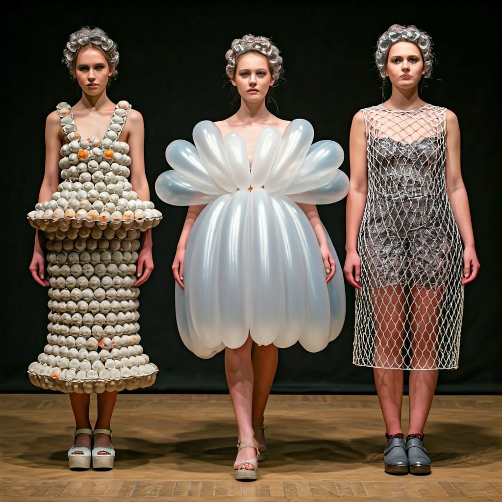 Recycled Material Runway with Sustainable Fashion