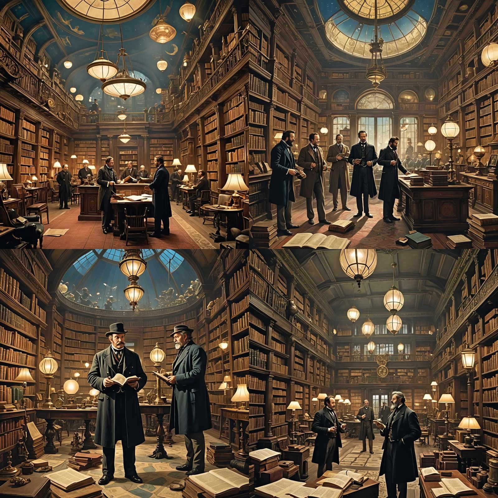 Fogg and Nemo's Tense Nautilus Meeting in 8K