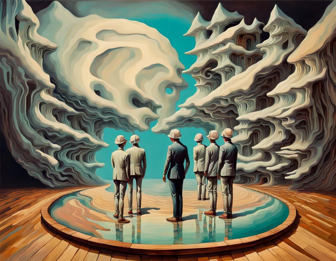 Surreal Glitching Dream in a Warped World