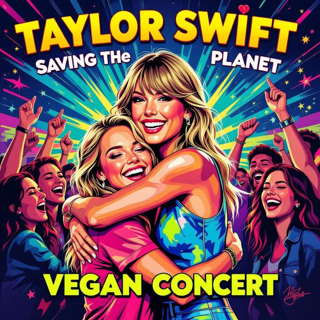Joyful Eco-Concert Poster: Taylor Swift Celebrates Planet Sa...