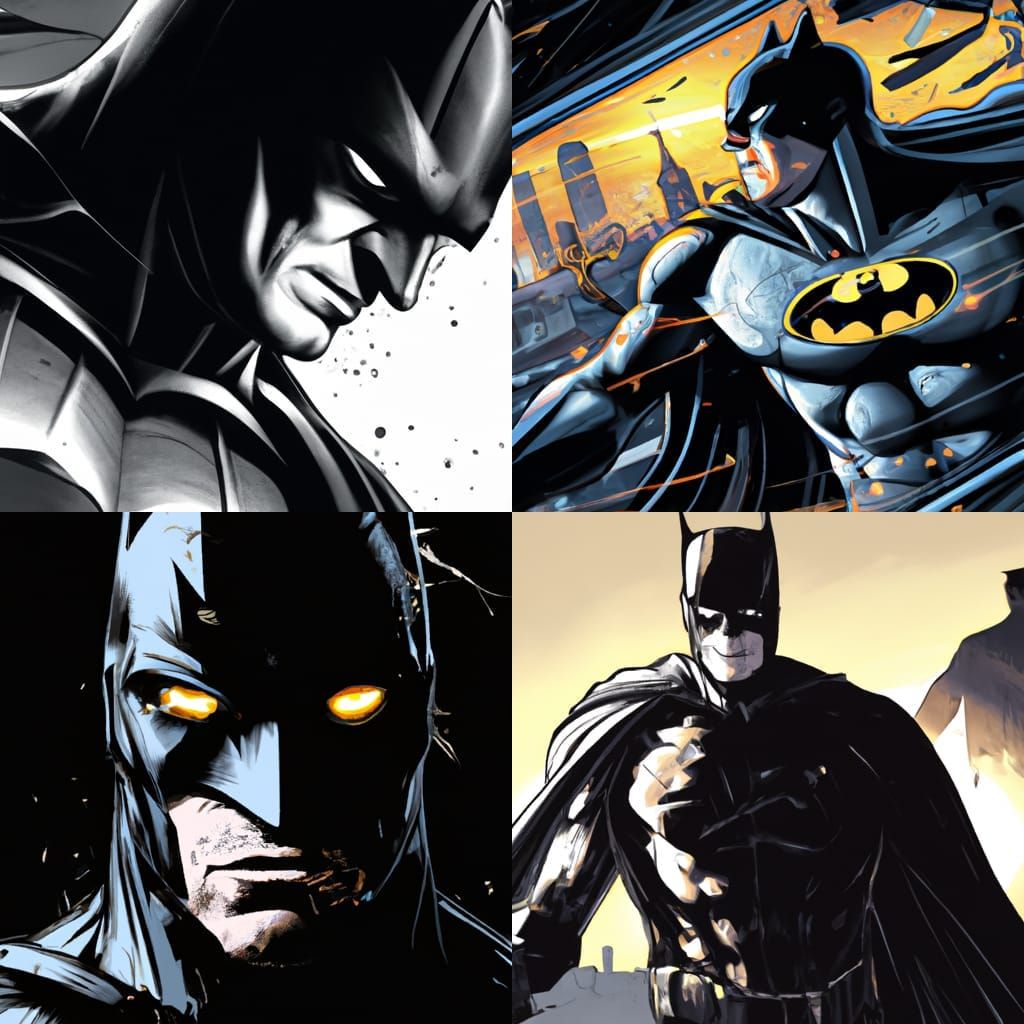 Batman Comic Book Art by Brooks and Mumford