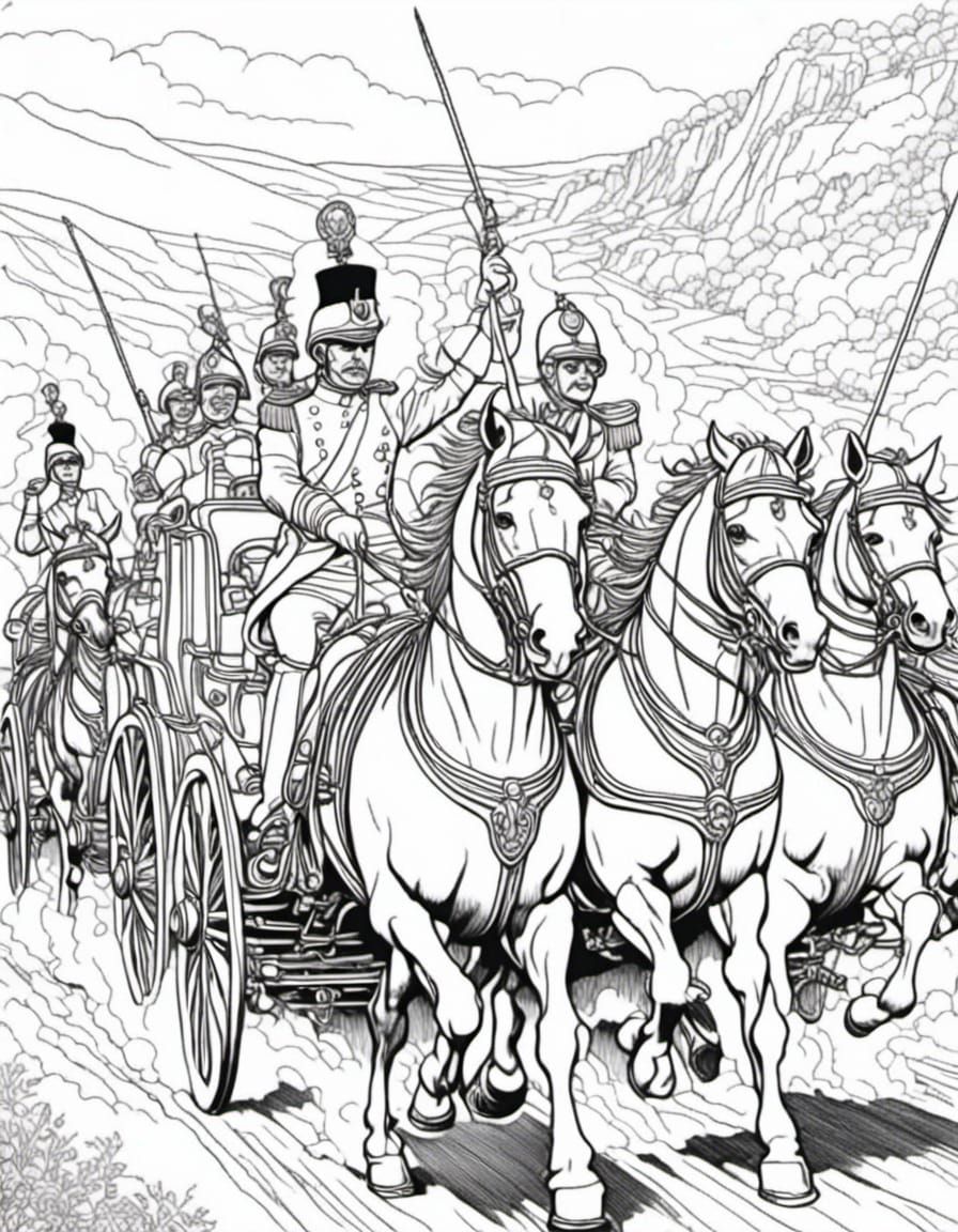 Charge of the Light Brigade Coloring Page