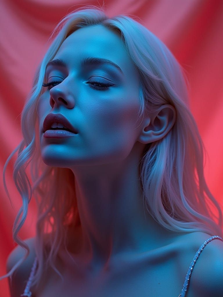 Surreal Infrared Portrait with Inverted Colors