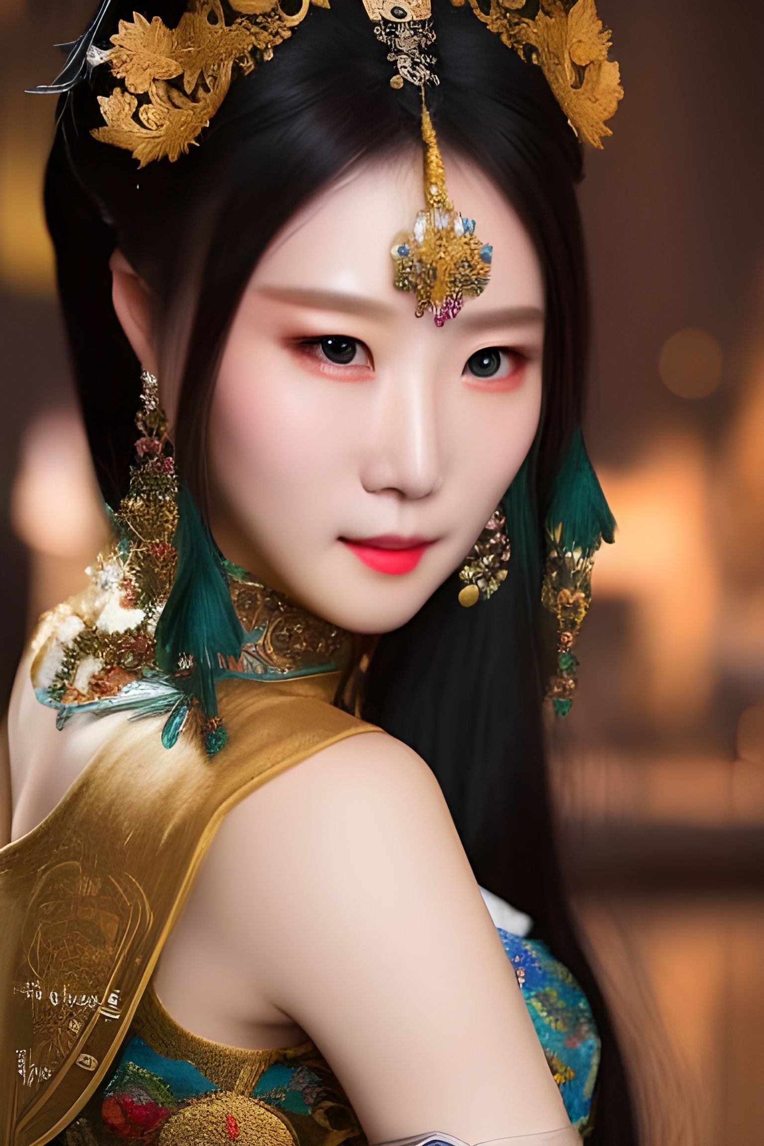 Stunning Yang Guifei Cosplay in Silkpunk Style