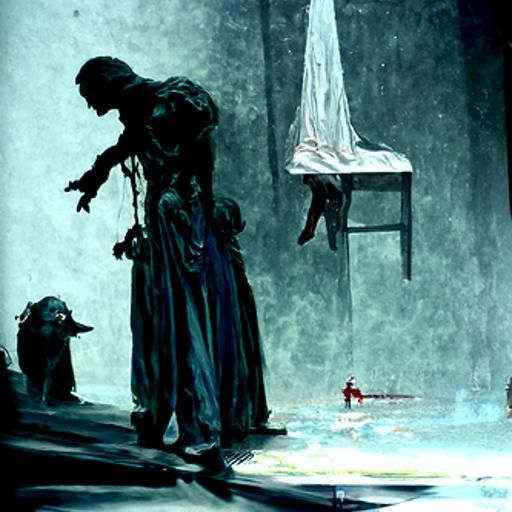 Horrific Musical Scene in Doré and Rutkowski Style