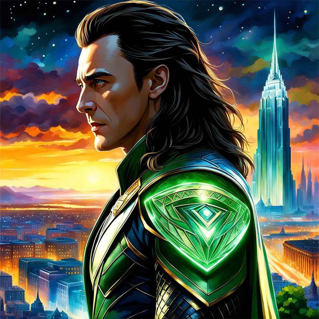 Loki of Asgard in Detailed Concept Art