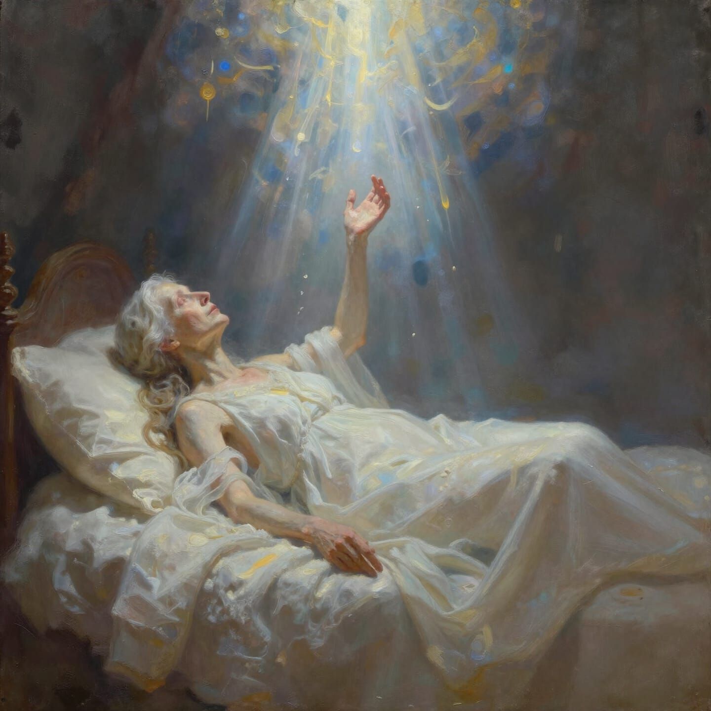 Ethereal Digital Painting of Peaceful Passing