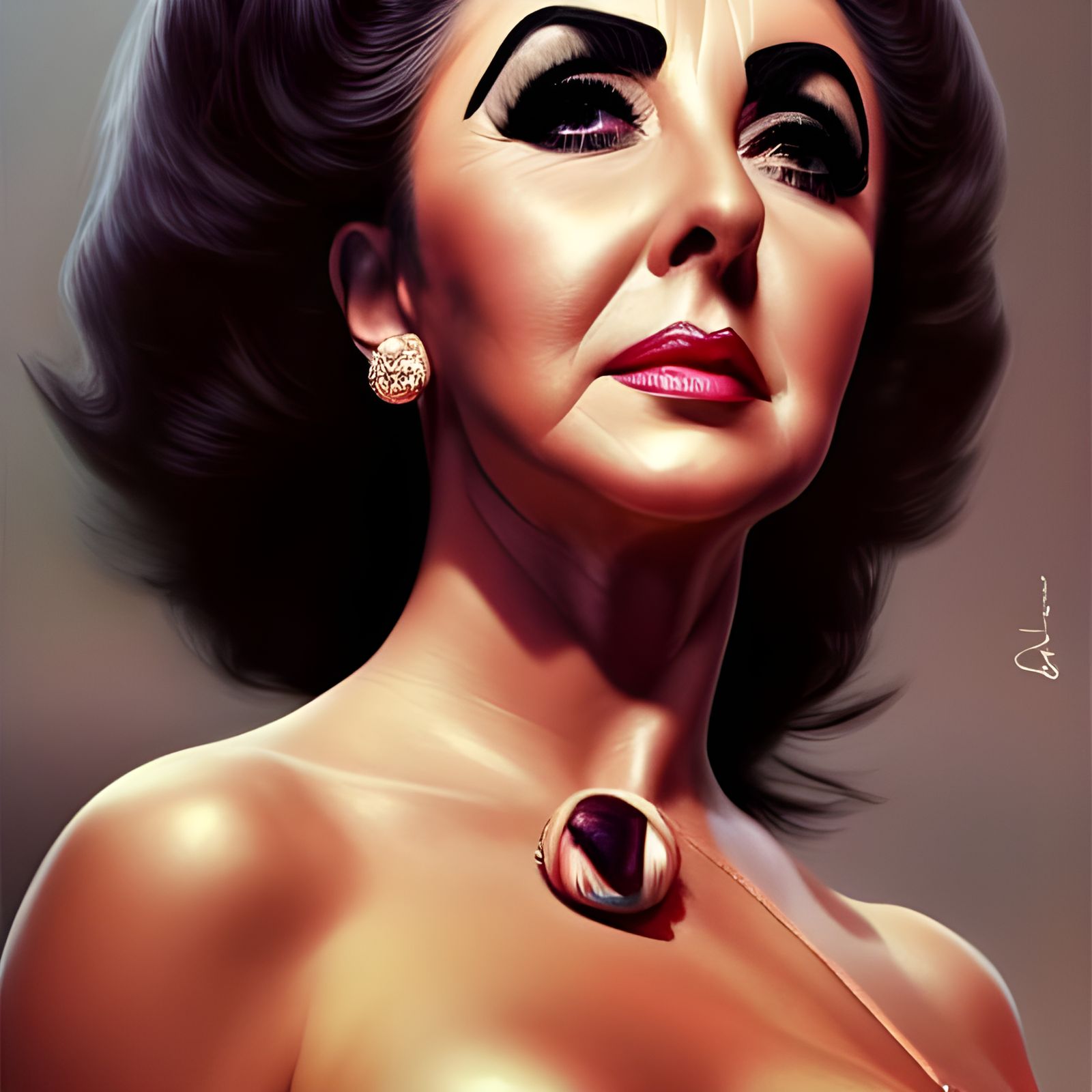 Liz Taylor - CINENJAMBRE AI Art Collection