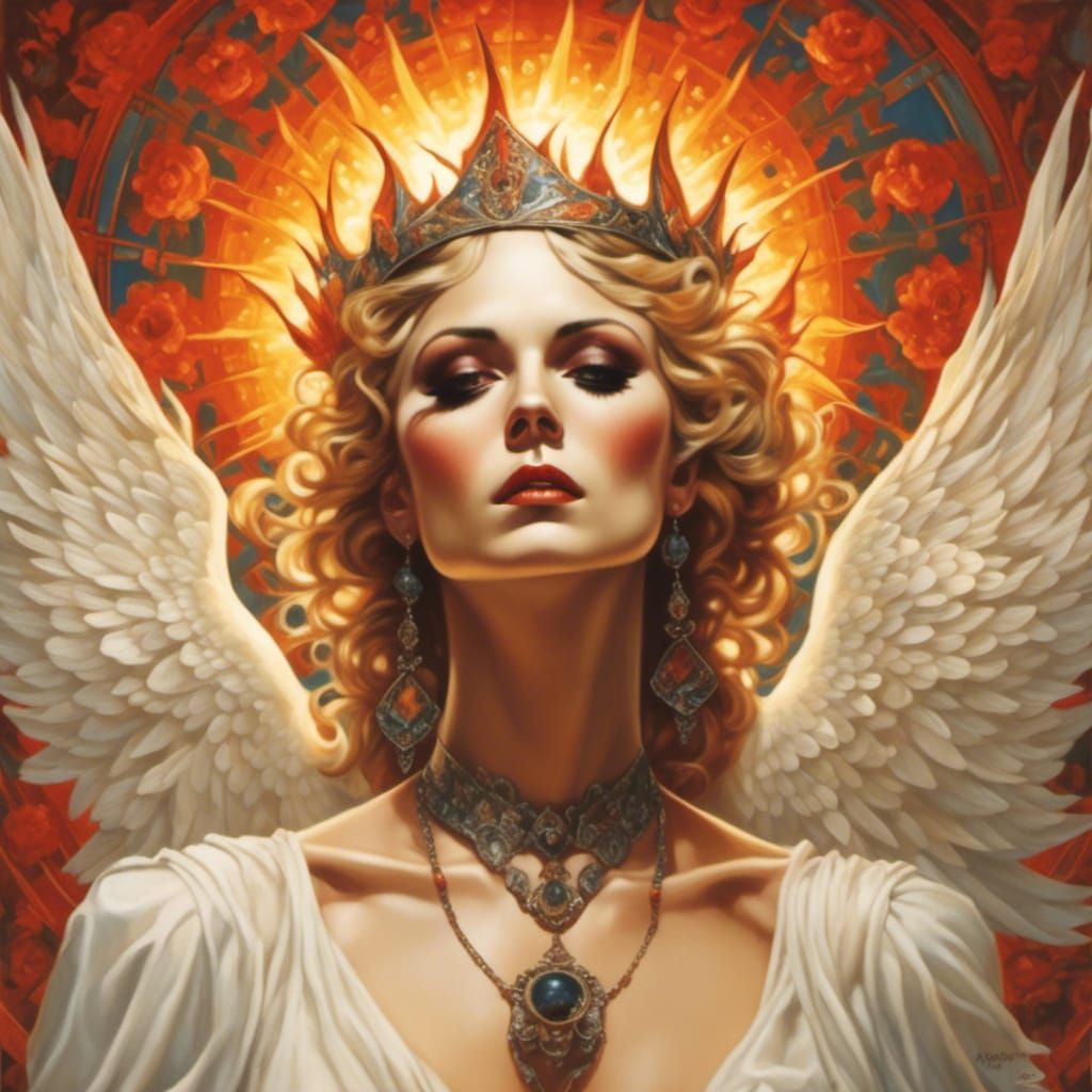 Radiant Figure in Sunlit Glory