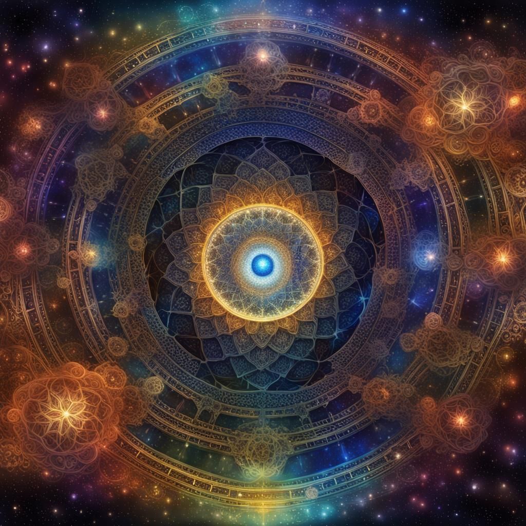 Celestial Spirit in Bioluminescent Ethereal Light