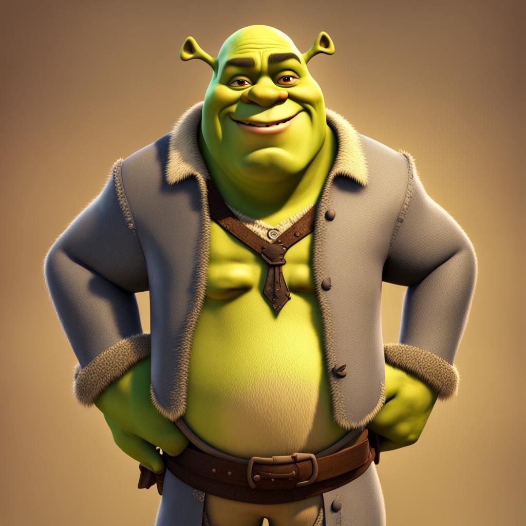 Shrek Reimagined as 3D Digital Art