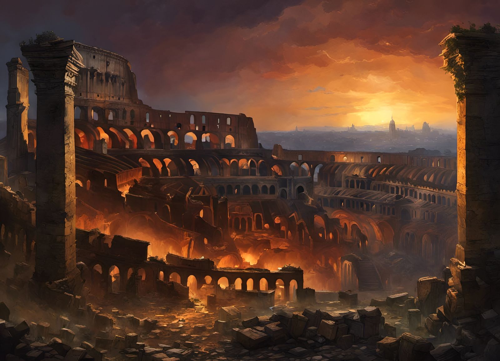 Post-Nuclear Italy: Rome's Colosseo