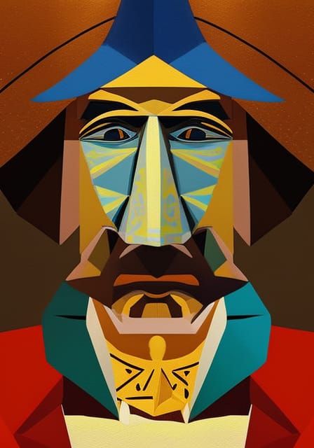 Surrealist Digital Art Fusion: Picasso, Van Gogh Styles