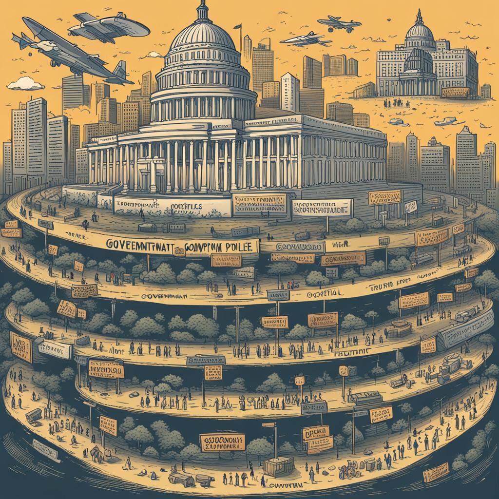 Government Control: A Conceptual AI Art Piece