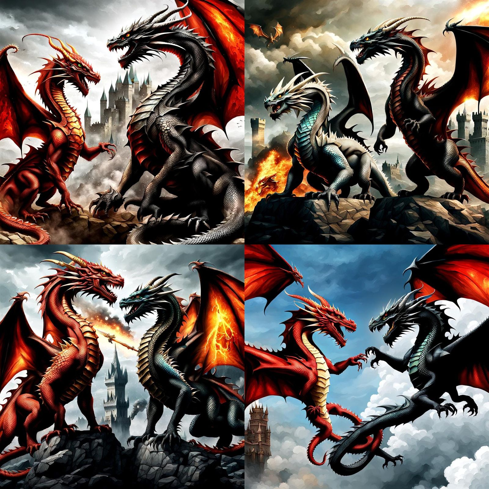 Dragons Clash with Angel in Realistic Duality