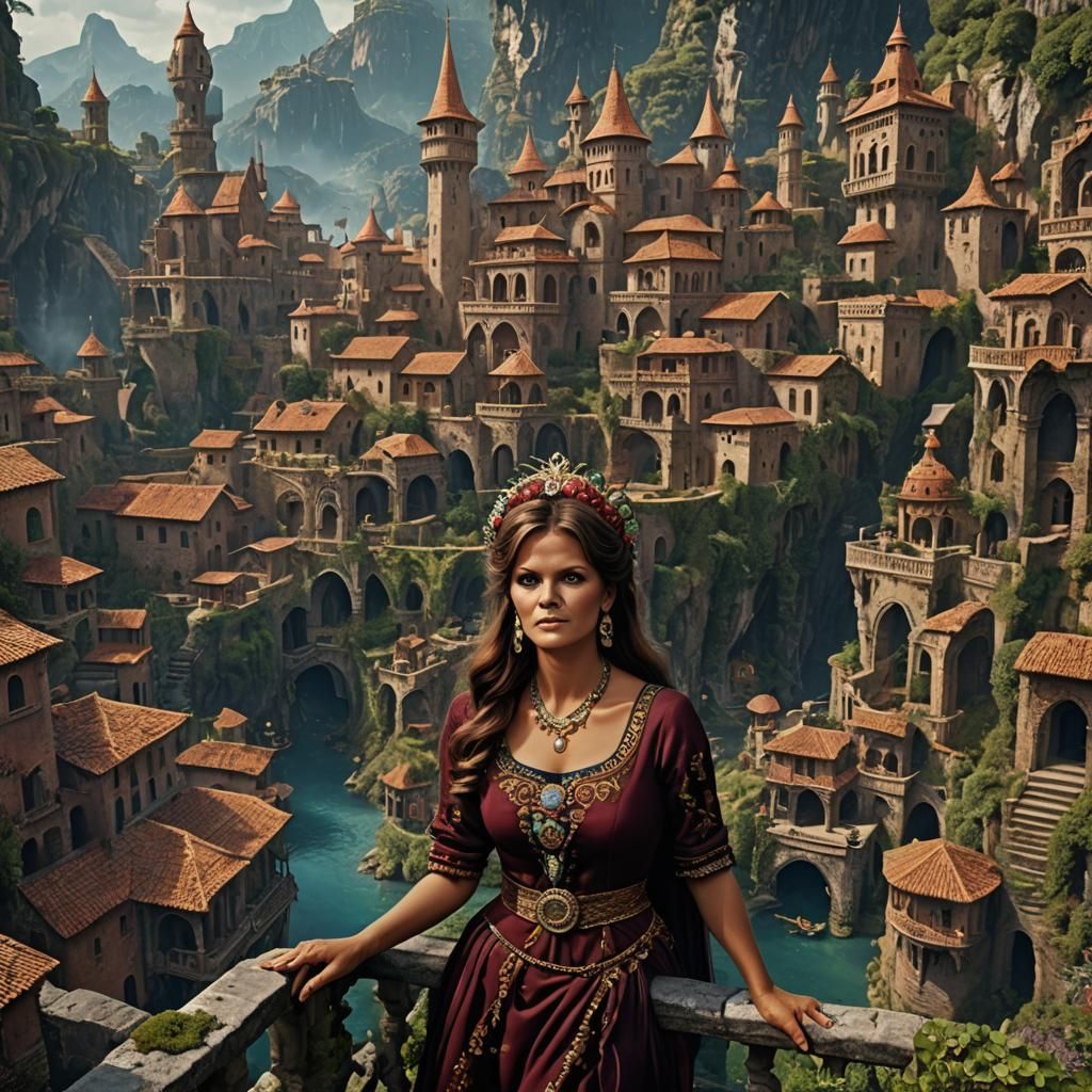 Claudia Cardinale: Detailed Matte Painting