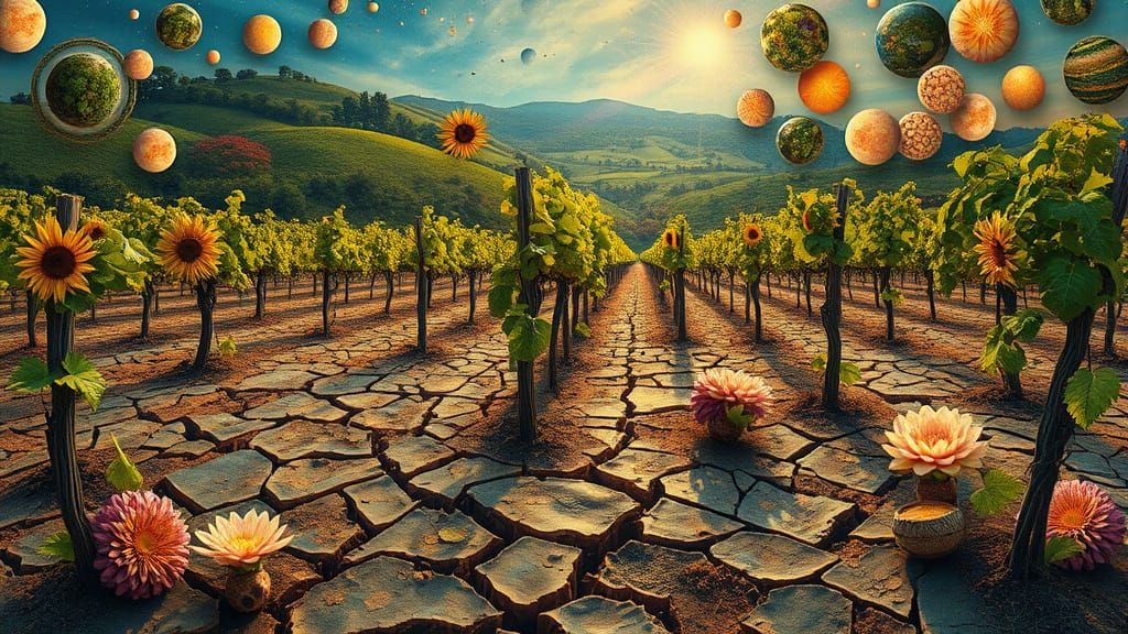 Surreal Bio Art Masterpiece with Vibrant, Glowing Colors