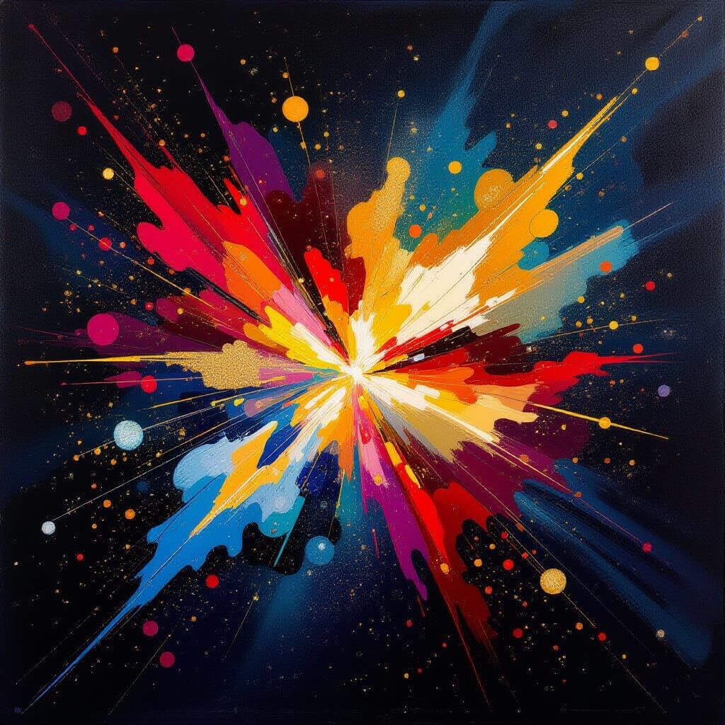 Abstract Energy Vortex in Expressive Style