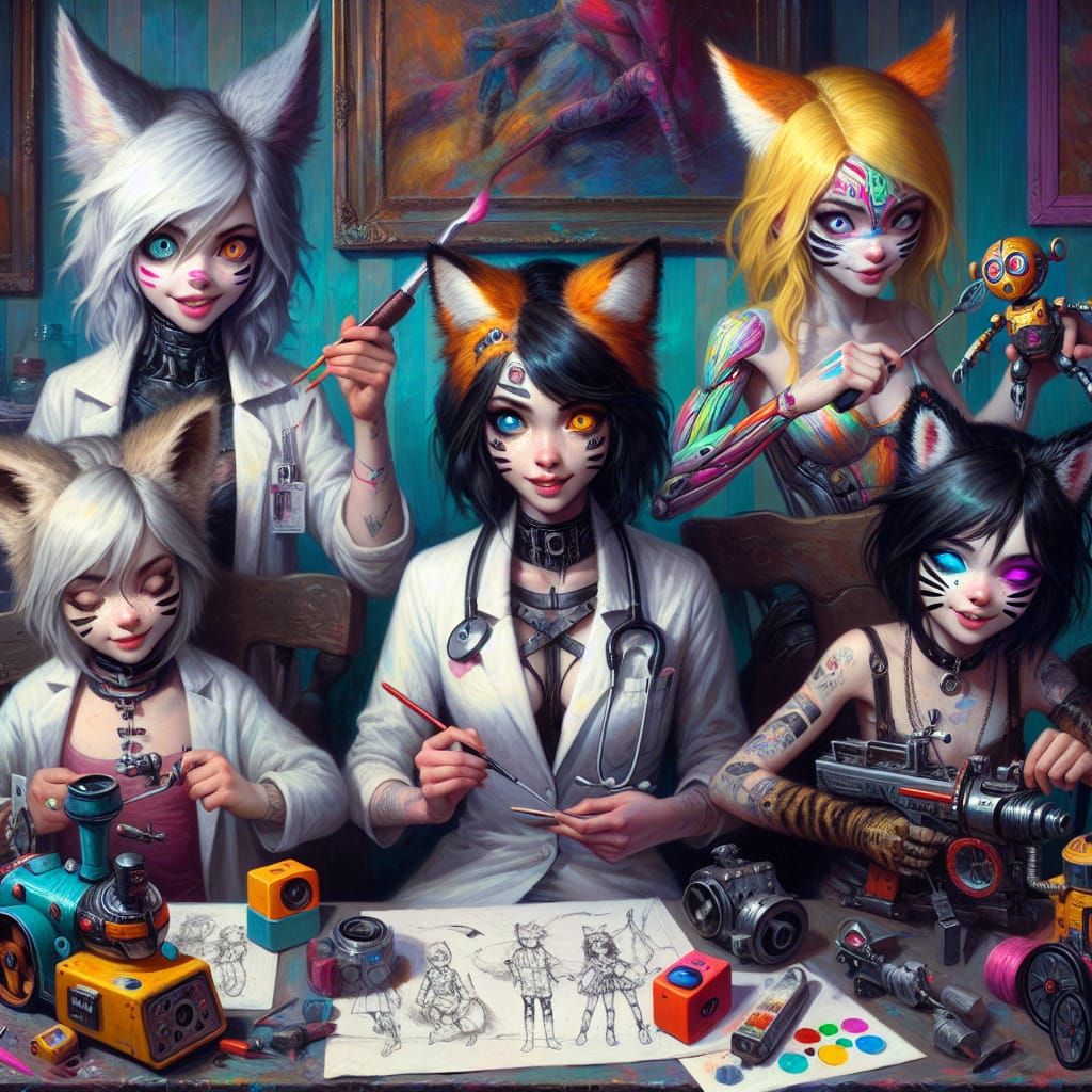 Mischief in a Whimsical Dark Fantasy Setting