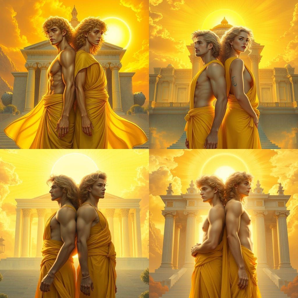 Apollo and Lumina with Golden Temple Backdrop