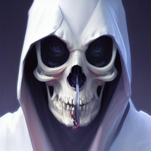 Detailed Portrait of the Grim Reaper in Unreal Engine