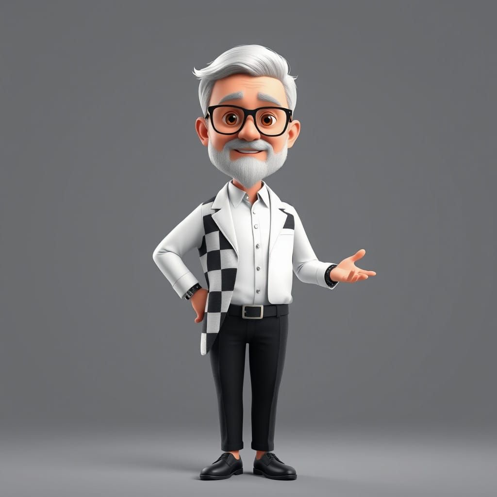 Elegant Professional Cartoon Character for Training Videos