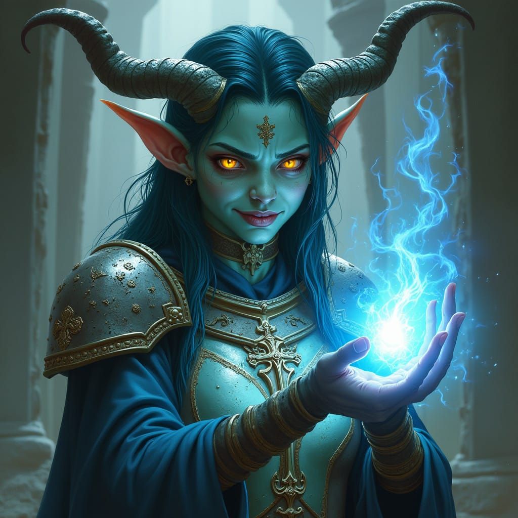 Cleric Tiefling in Frenzied Thaumaturgy