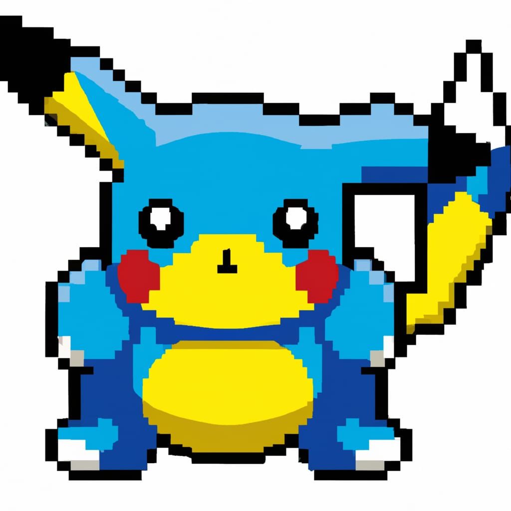 Stylized Pokemon Character Illustration