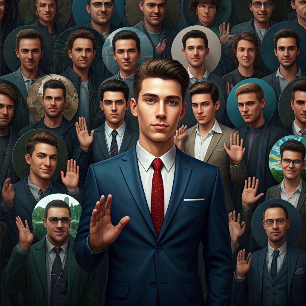 Realistic Class Photo With Profile Picture Heads